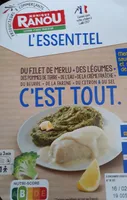 L'ESSENTIEL DU FILET DE MERLU DES LÉGUMES DES POMMES DE TERRE DE L'EAU DE LA CRÈME FRAÎCHE DU BEURRE DE LA FARINE DU CITRON & DU SEL C'EST TOUT.