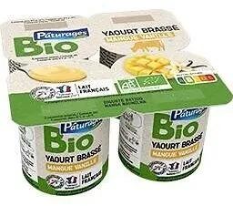 Yaourt brasse mangue vanille bio