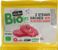 Steak haché Biologique UVC 21 15% 2x100g