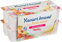 YAOURT AUX FRUITS MIXES - PANACHE 16X125G - fraise, framboise, pêche, abricot/nectarine