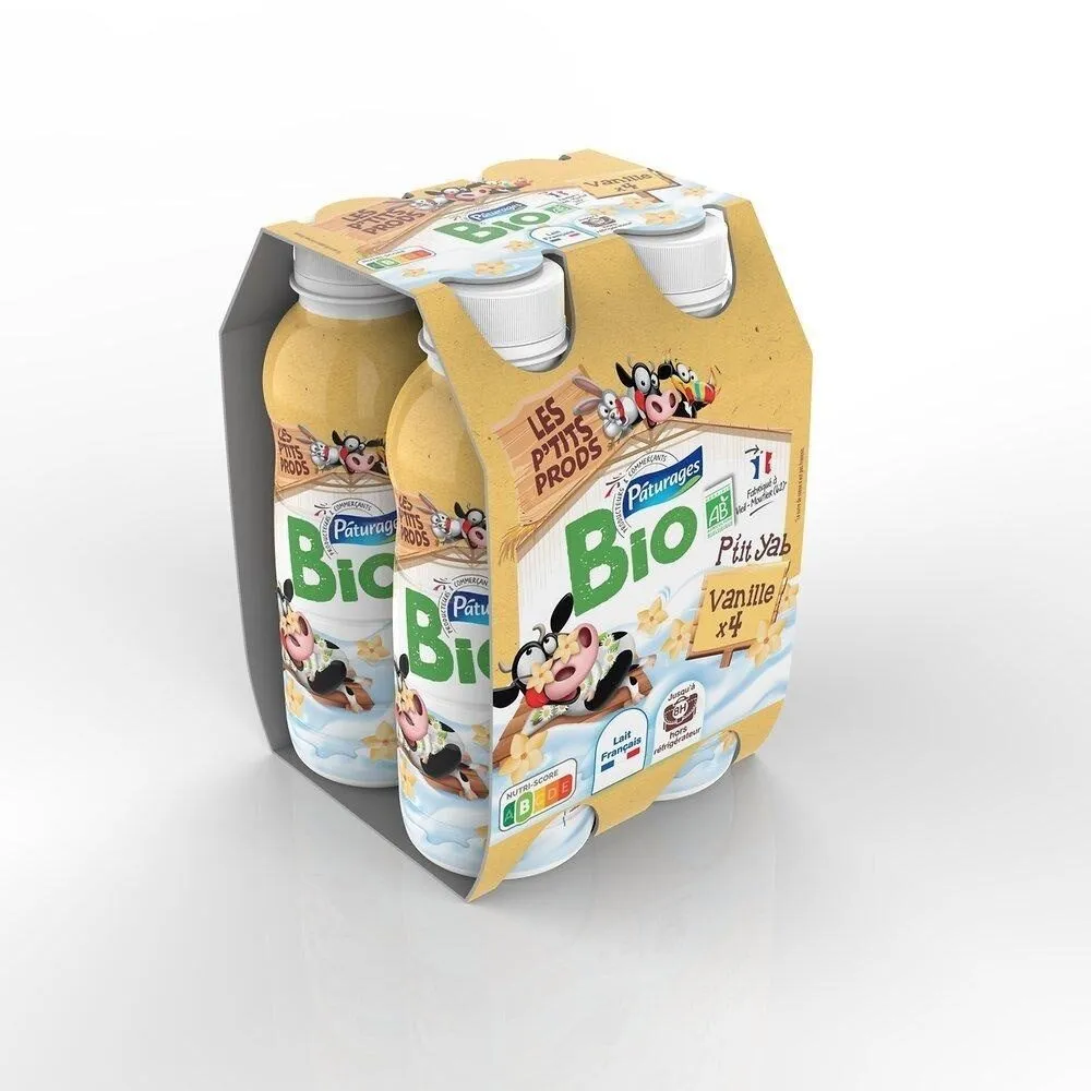 Yaourt à boire vanille BIO 180g - P'tits Prods