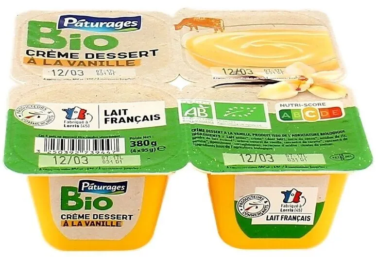 CD Vanille BIO x 4
