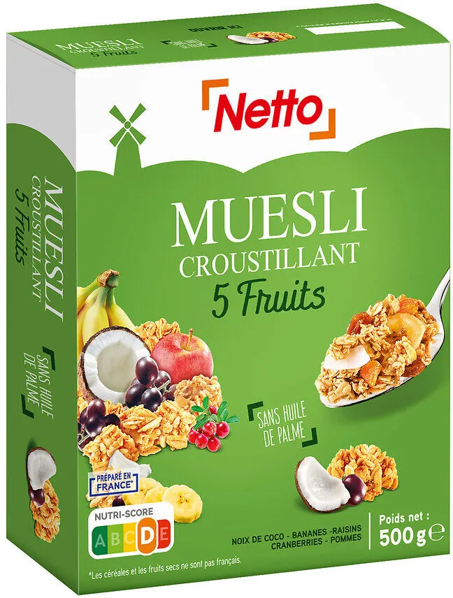 Muesli croustillant aux fruits 500g