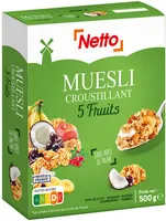 Muesli croustillant aux fruits 500g