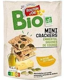 Mini crackers emmental graines de crouges Bio - 110g