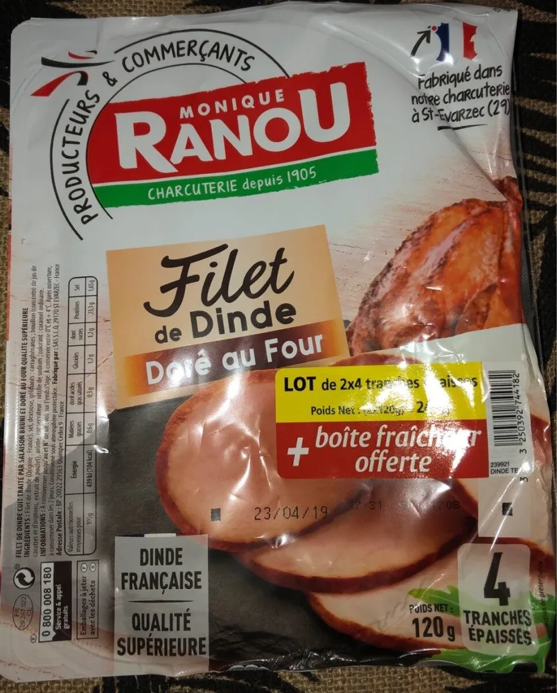 Filet de dinde doré au four