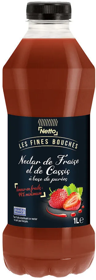 Netto Nectar Fraise et Cassis PET 1L