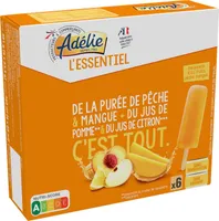 L'essentiel - bâtonnets 100% fruits pêche mangue