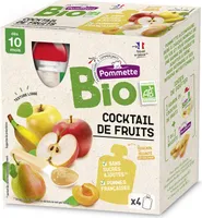 Dessert cocktail de fruits bio, dès 18 mois