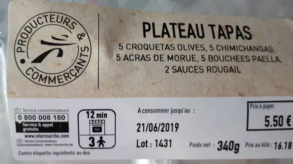 Plateau tapas