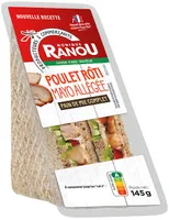 Sandwich club Duo - Poulet rôti Mayonnaise légère x2 - Pain complet - 145g