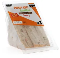 Sandwich club Trio - Poulet crudités x3 - 230g