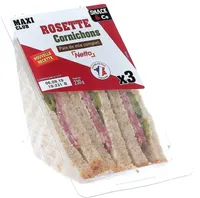 Sandwich club Trio - Rosette cornichons x3 - 230g