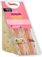 Sandwich Pain Suédois - Jambon Cheddar - NETTO - 135g