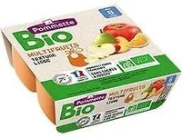 Quadrette Multifruits (pomme, poire, pêche, banane, orange) BIO - 8 mois 4x100g