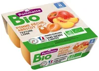 Quadrette pomme, pêche, abricot BIO- 8 mois 4x100g