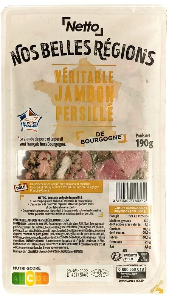Jambon persille de bourgogne 190g