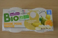 Pots fruits BIO banane poire mangue- 8 mois - 2X120g