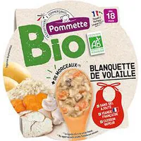 Assiette BIO Blanquette de volaille 260g - 18 mois