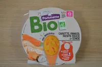 Assiette BIO carotte panais patate douce dinde- 12 mois- 230g