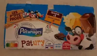 PATURY - LAIT GELIFIE AROMATISE PANACHE 16X100G - chocolat, vanille - P'tits Prods