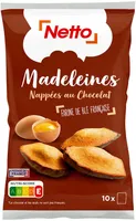 Madeleines coquille nappées de chocolat au lait X10 - 250g