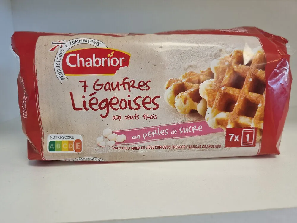 Gaufres de Liège aux perles de sucre x7 - 350g