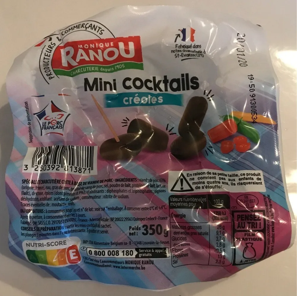 Mini cocktails creoles