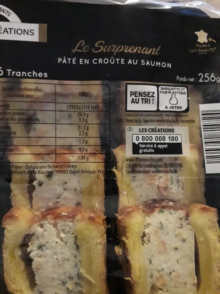 Le surprenant pâte en croûte au saumon