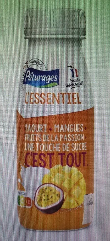 Yaourt a boire mangue passion essentiel