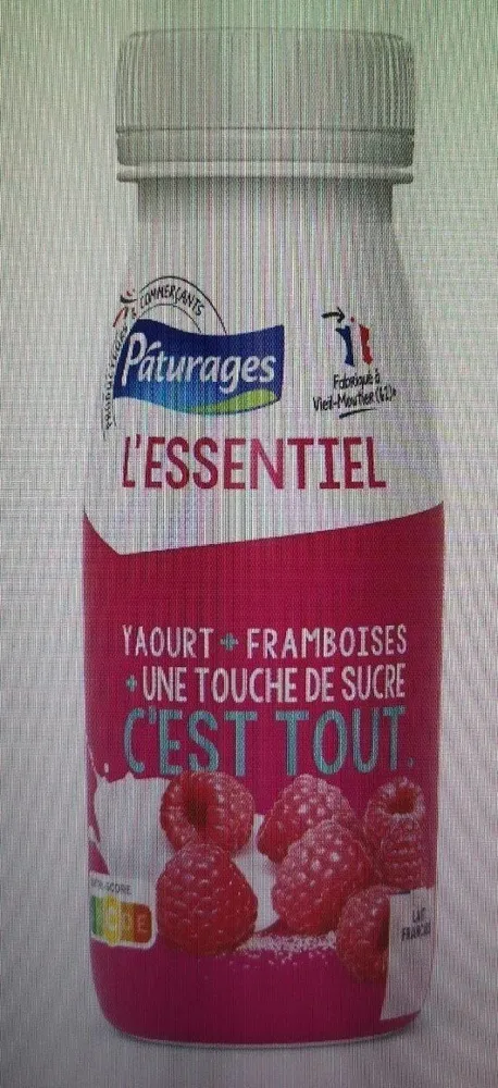 Yaourt a boire framboise essentiel