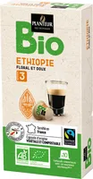 Capsules de café torréfié moulu bio d'éthiopie