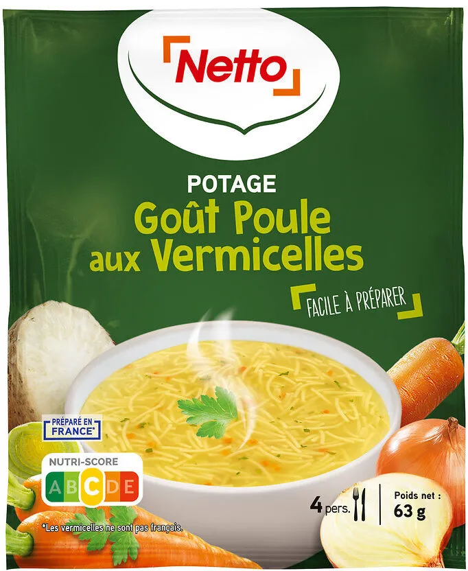 Potage deshydrate poule vermicelles 63 g