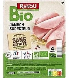 Jambon sup bio dd csn 4t 140g ranou