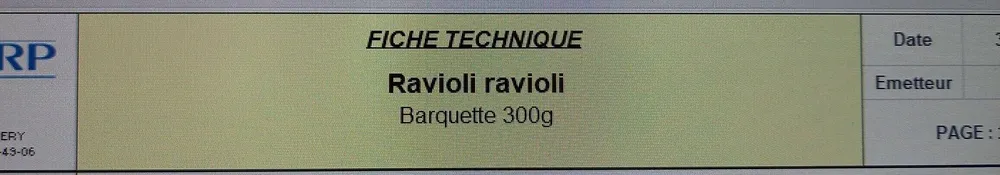 Ravioli 4 fromages