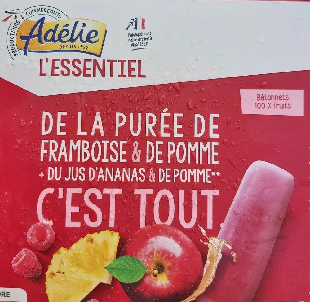 Bâtonnets 100% fruits