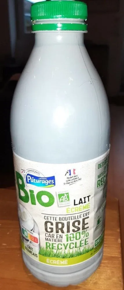 Lait écrémé bio