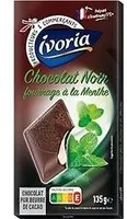 Tablette fourrée Chocolat noir menthe 135g