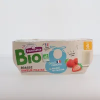 Dessert lacté BIO Fraise - dès 6 mois