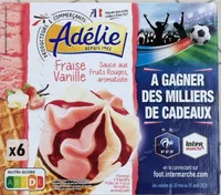 Glace vanille fraise