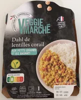 Dahl de lentilles de corail et riz basmati