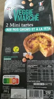 Mini tartes aux pois chiches et à la fêta