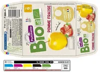 Quadrette pomme fraise SSA - 4x100g - 4 mois