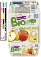 Quadrette pomme poire morceaux SSA - 4x100g - 8 mois