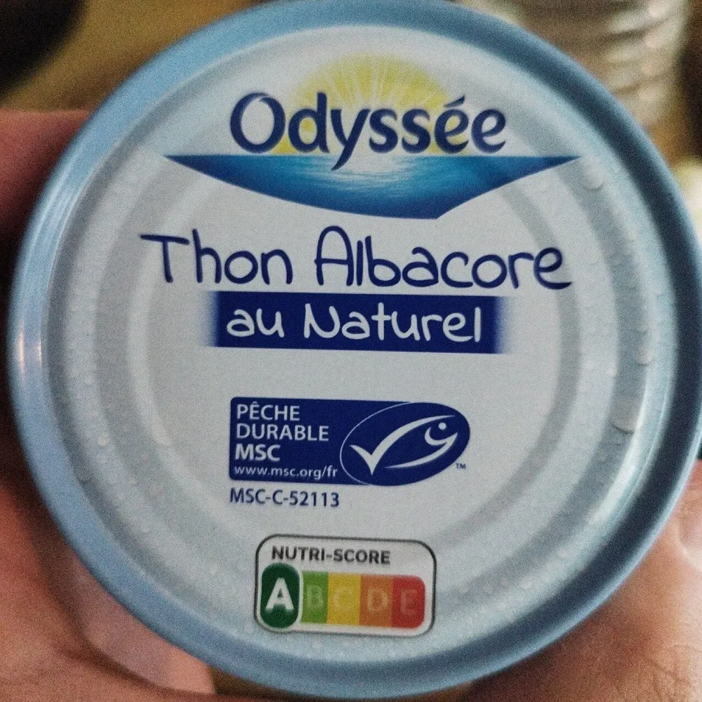 Thon albacore précuit au naturel bloc MSC 200g 140g (1/4)