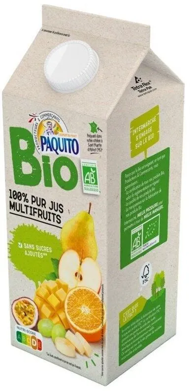 Pj multifruit bio brique 1,5l