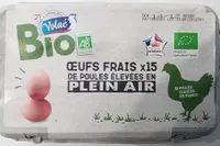 ŒUFS FRAIS x15 DE POULES ÉLEVÉES EN PLEIN AIR