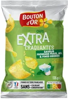 Chips extra craquantes saveur fromage frais, ail et fines herbes