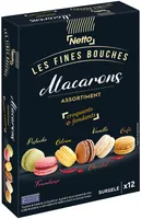 Macarons classiques (framboise - chocolat- vanille-café-pistache -citron ) 145g