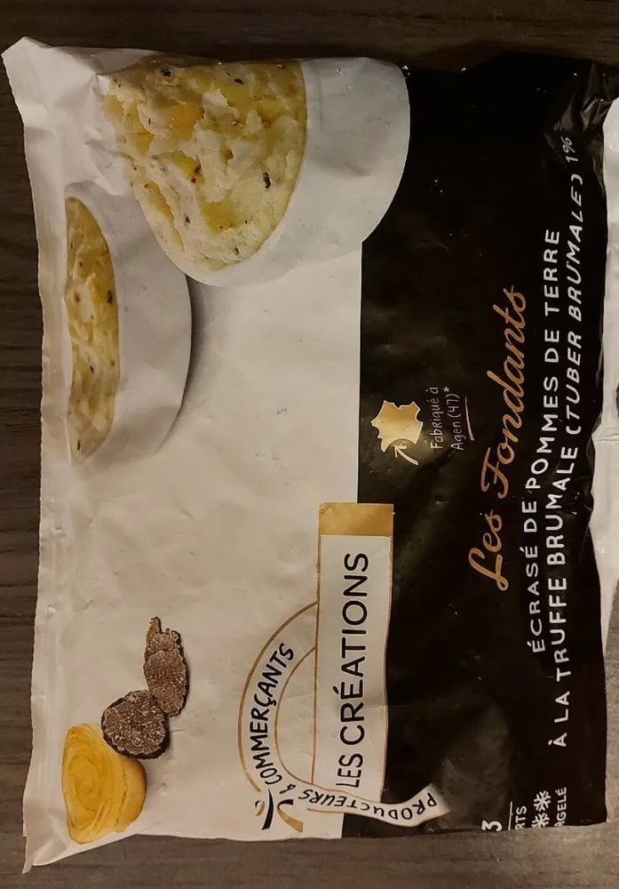 Les fondants. Écrasés de pommes de terre truffé.